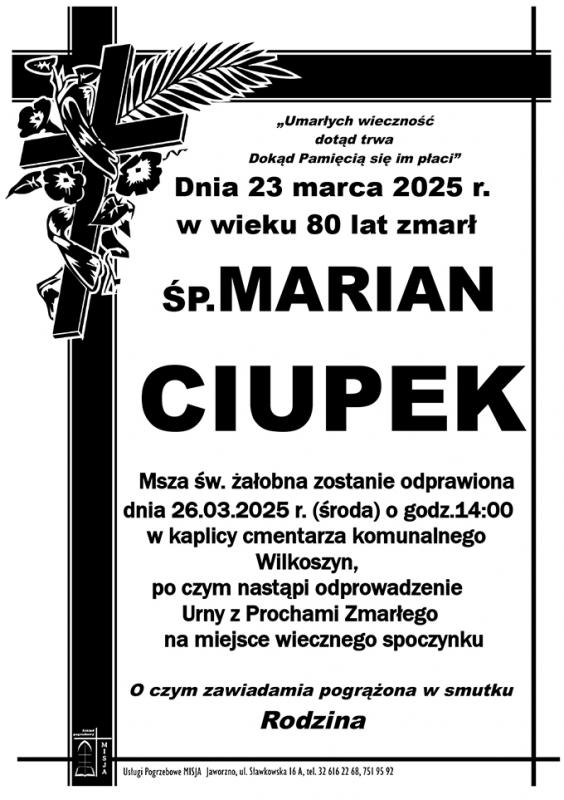 MARIAN CIUPEK