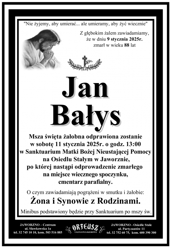 JAN BAŁYS