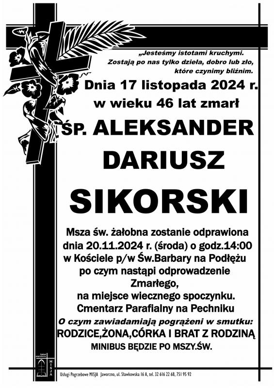ALEKSANDER DARIUSZ SIKORSKI