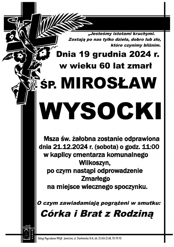 MIROSŁAW WYSOCKI