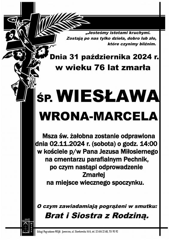 WIESŁAWA WRONA-MARCELA
