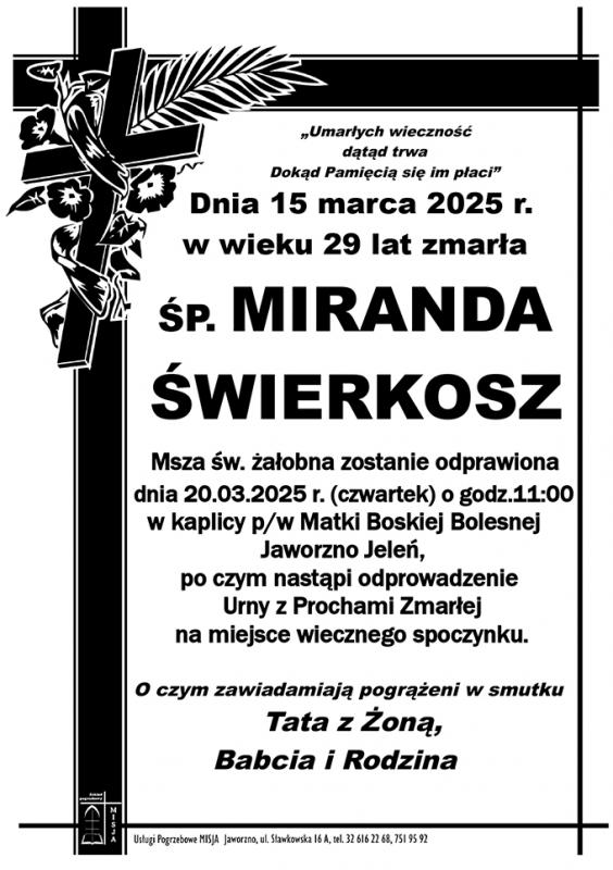 MIRANDA ŚWIERKOSZ