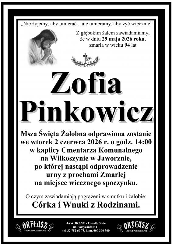 ZOFIA PINKOWICZ