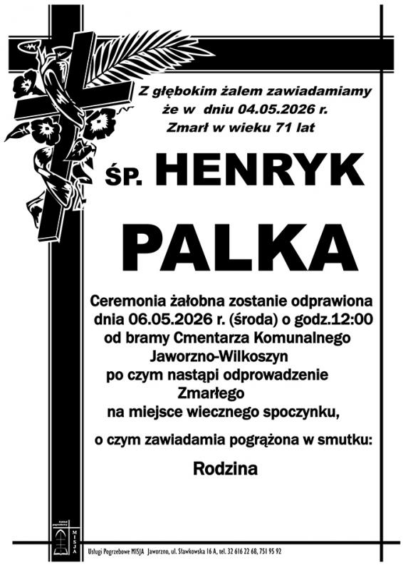 HENRYK PALKA