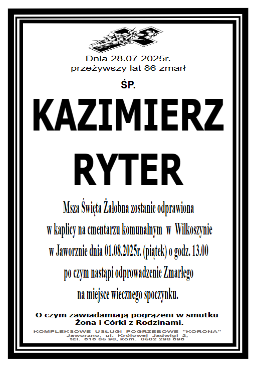 KAZIMIERZ RYTER
