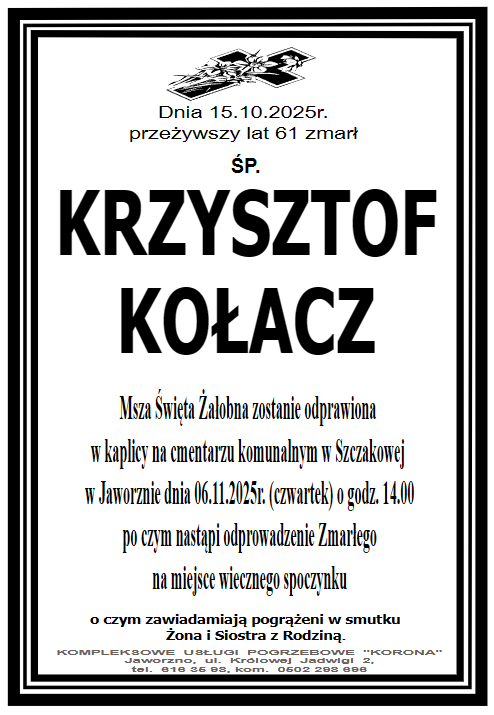 KRZYSZTOF KOŁACZ