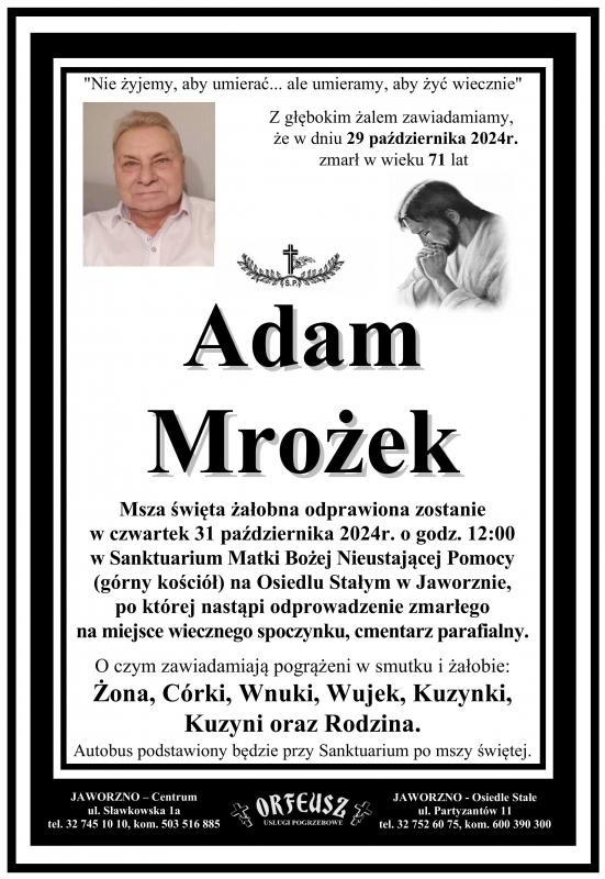 ADAM MROŻEK