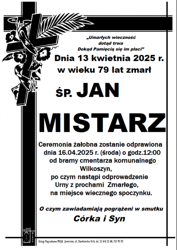 JAN MISTARZ