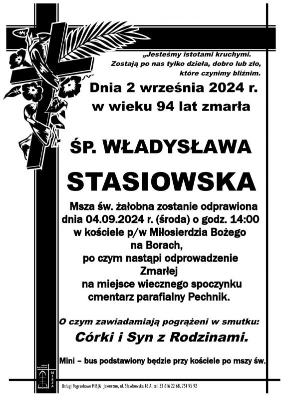 WŁADYSŁAWA  STASIOWSKA