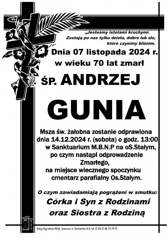 ANDRZEJ GUNIA