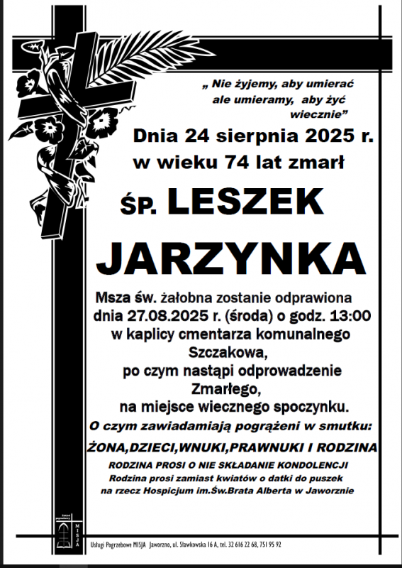 LESZEK JARZYNKA