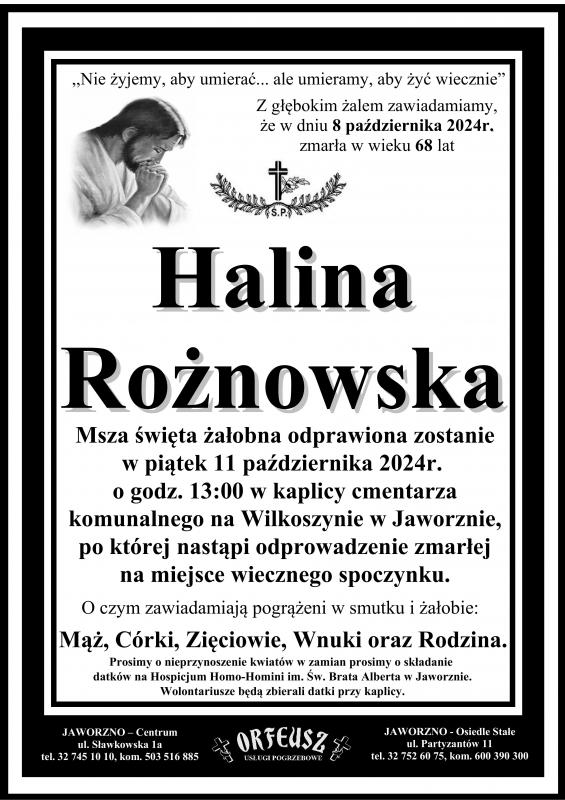 HALINA ROŻNOWSKA