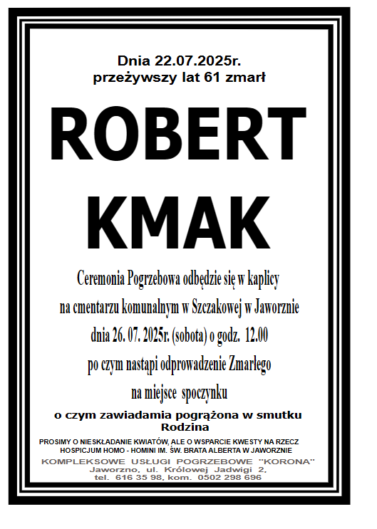 ROBERT KMAK