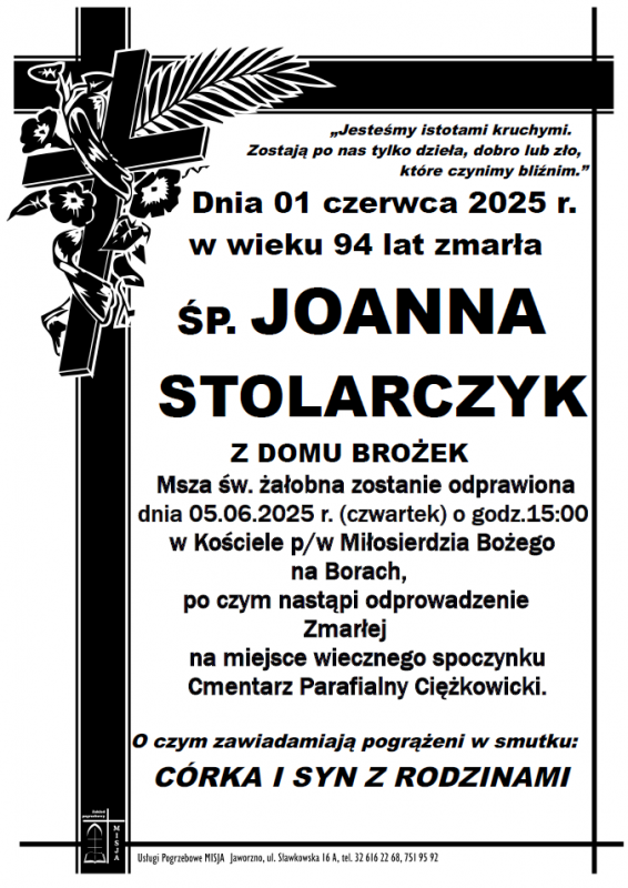 JOANNA JOANNA Z DOMU BROŻEK
