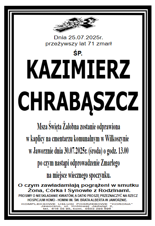 KAZIMIERZ CHRABĄSZCZ
