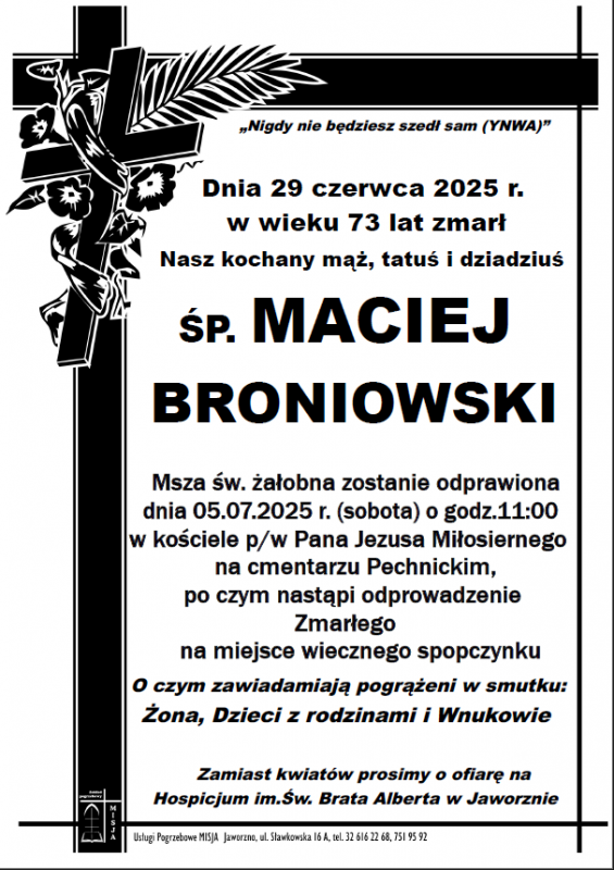 MACIEJ BRONIOWSKI