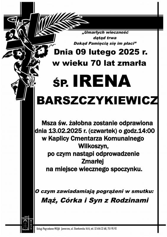 IRENA BARSZCZYKIEWICZ