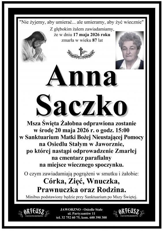 ANNA SACZKO