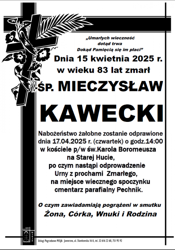 MIECZYSŁAW KAWECKI