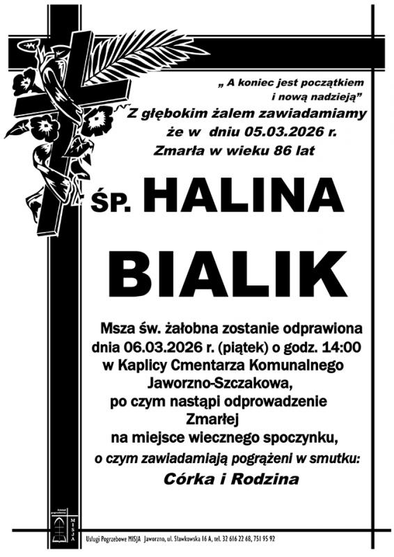 HALINA  BIALIK
