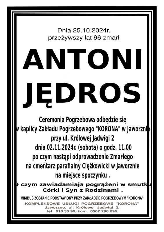 ANTONI JĘDROS
