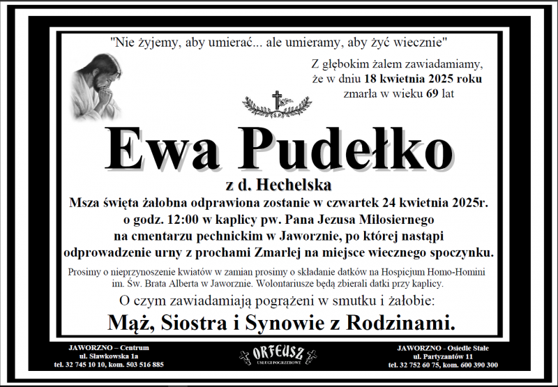 EWA PUDEŁKO Z DOMU HECHELSKA