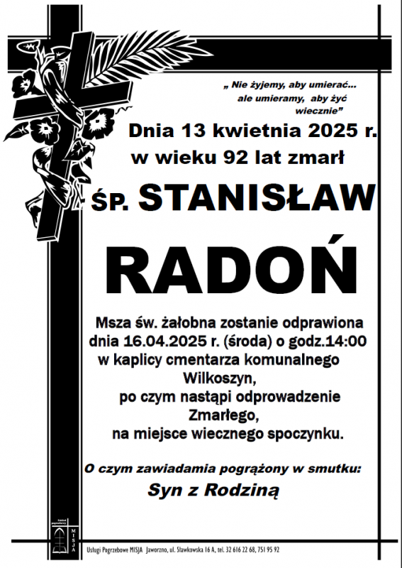 STANISŁAW RADOŃ
