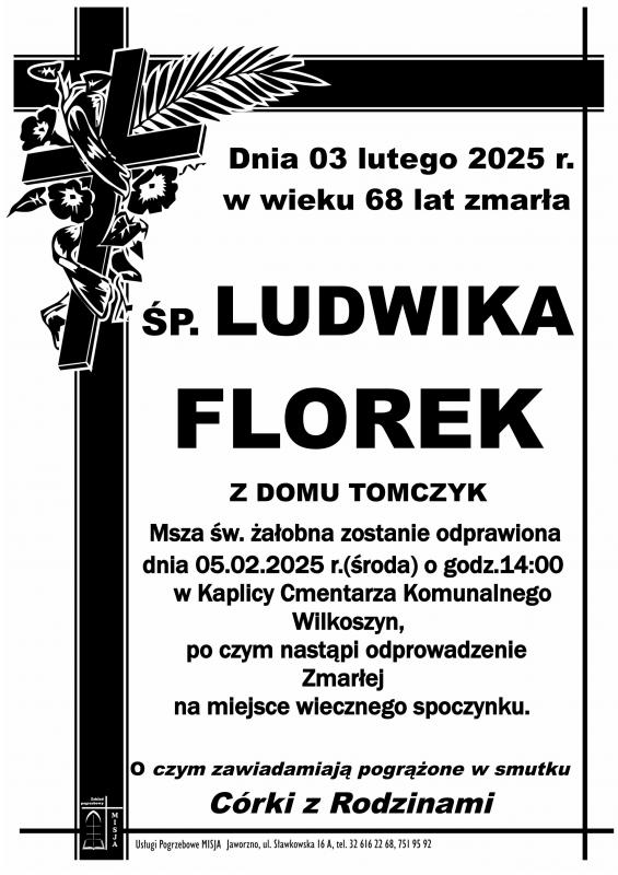LUDWIKA FLOREK Z DOMU TOMCZYK