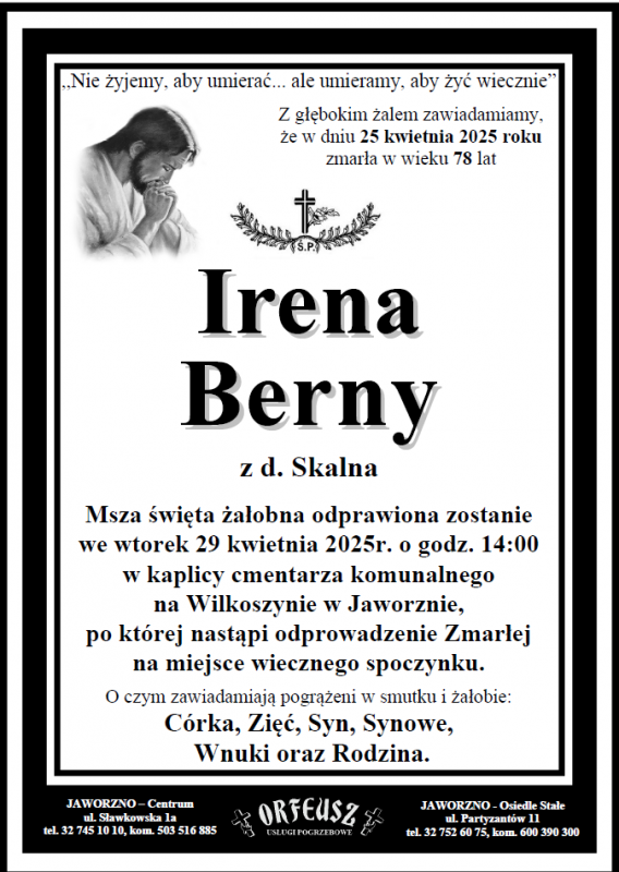 IRENA BERNY Z DOMU SKALNA