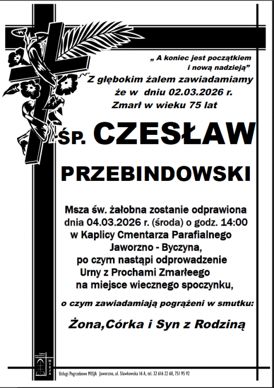 CZESŁAW PRZEBINDOWSKI