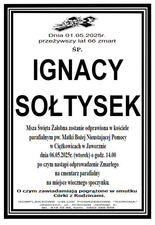 IGNACY SOŁTYSEK