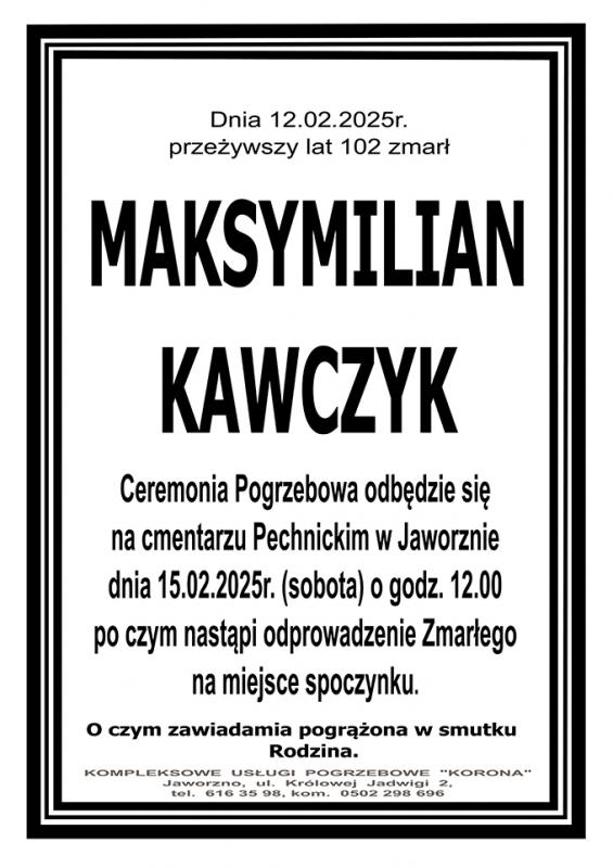 MAKSYMILIAN KAWCZYK