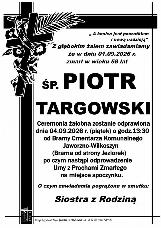 PIOTR TARGOWSKI
