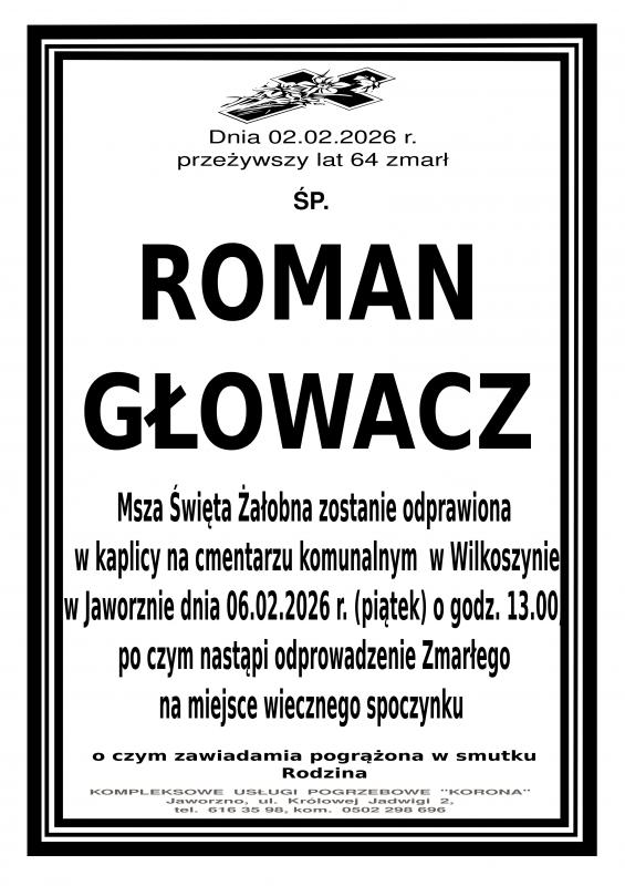 ROMAN GŁOWACZ