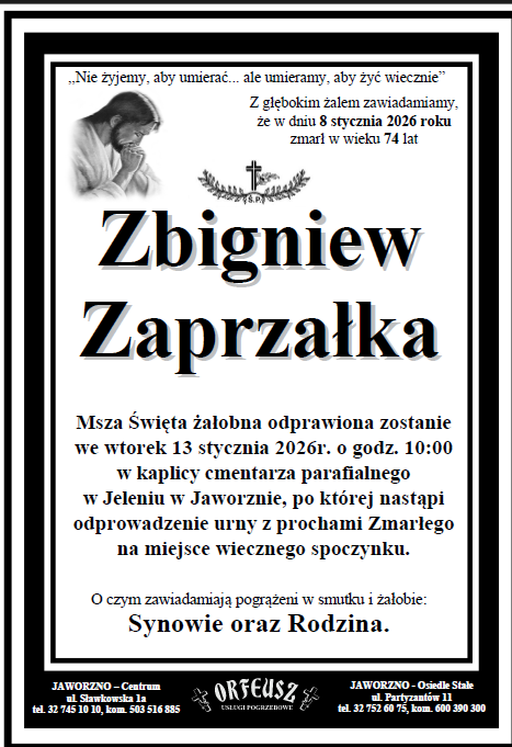 ZBIGNIEW ZAPRZAŁKA