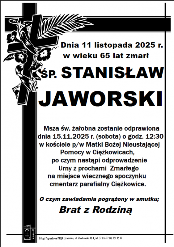 STANISŁAW JAWORSKI