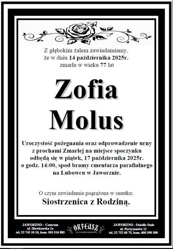 ZOFIA MOLUS