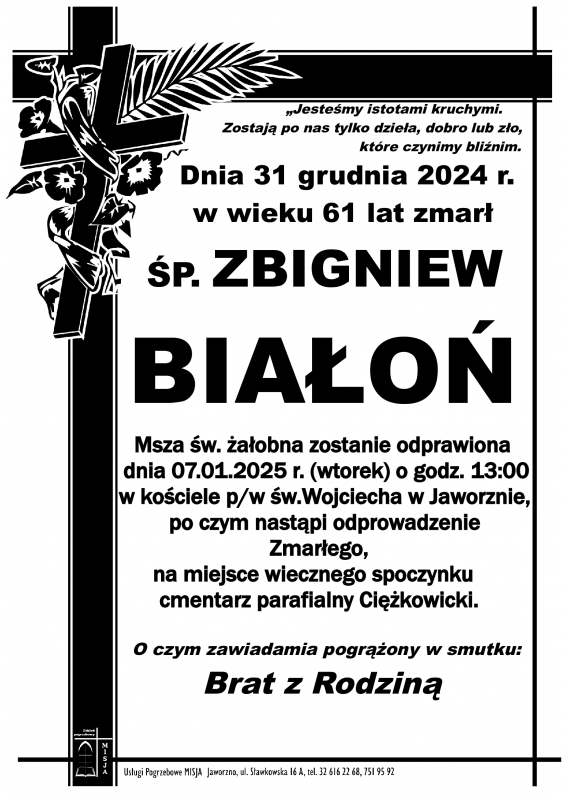 ZBIGNIEW BIAŁOŃ