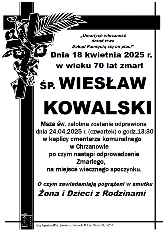 WIESŁAW KOWALSKI