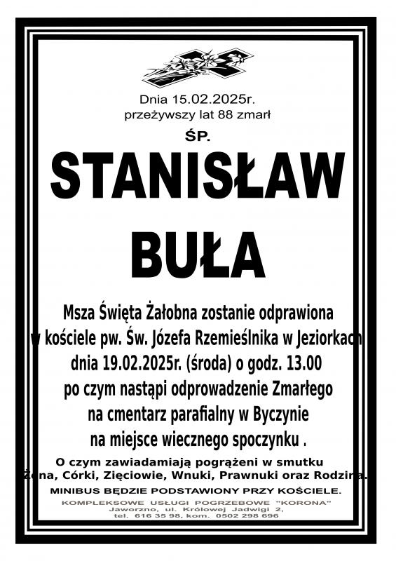 STANISŁAW BUŁA