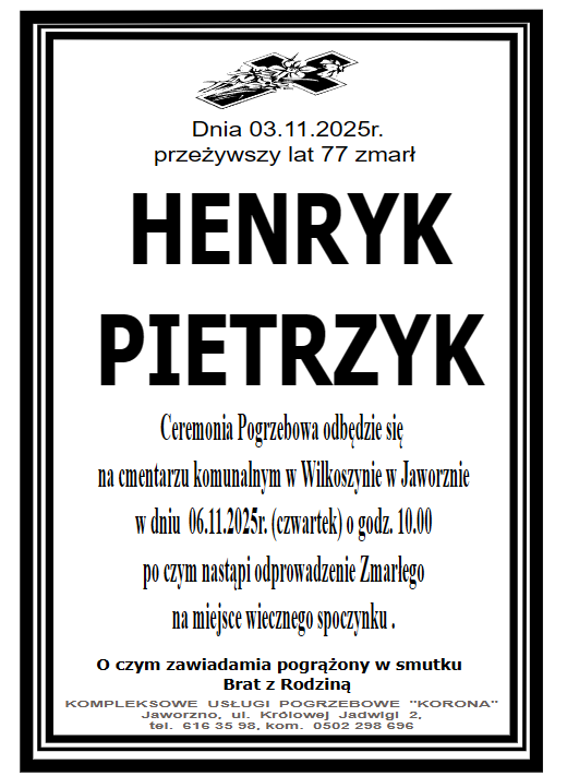 HENRYK  PIETRZYK
