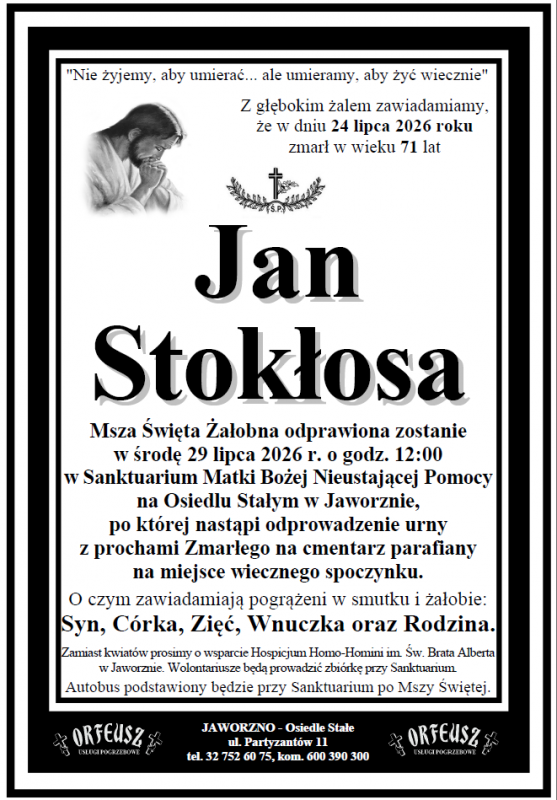JAN STOKŁOSA