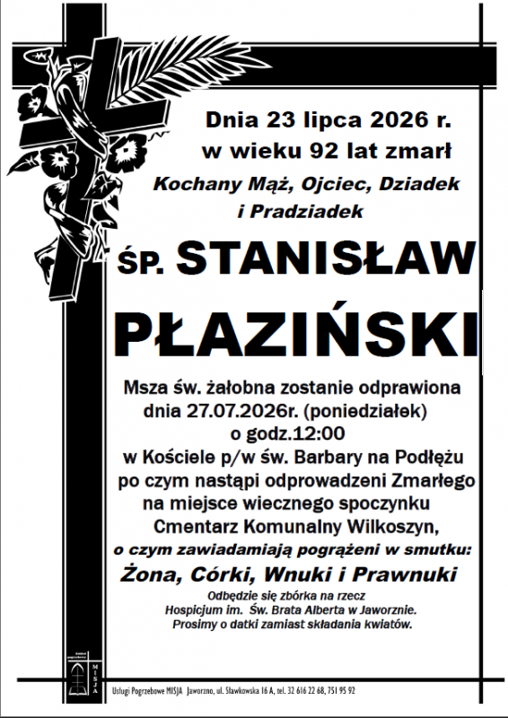 STANISŁAW PŁAZIŃSKI
