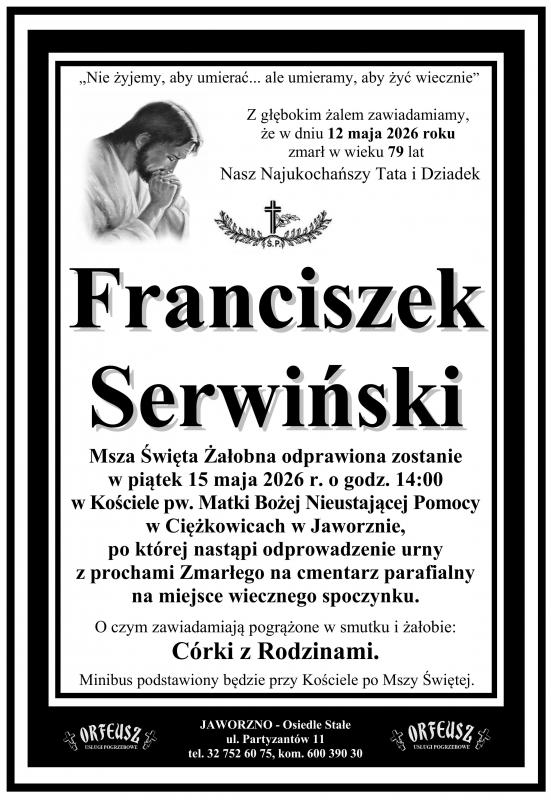 FRANCISZEK SERWIŃSKI