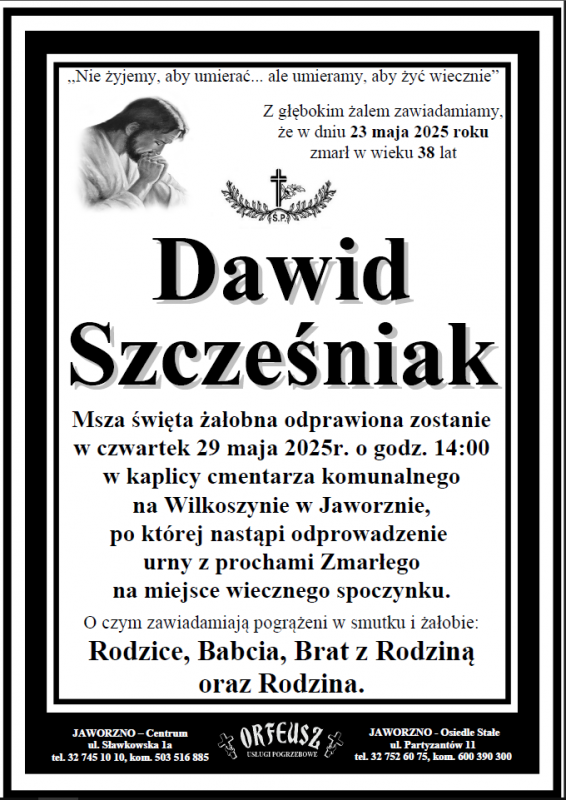 DAWID SZCZEŚNIAK