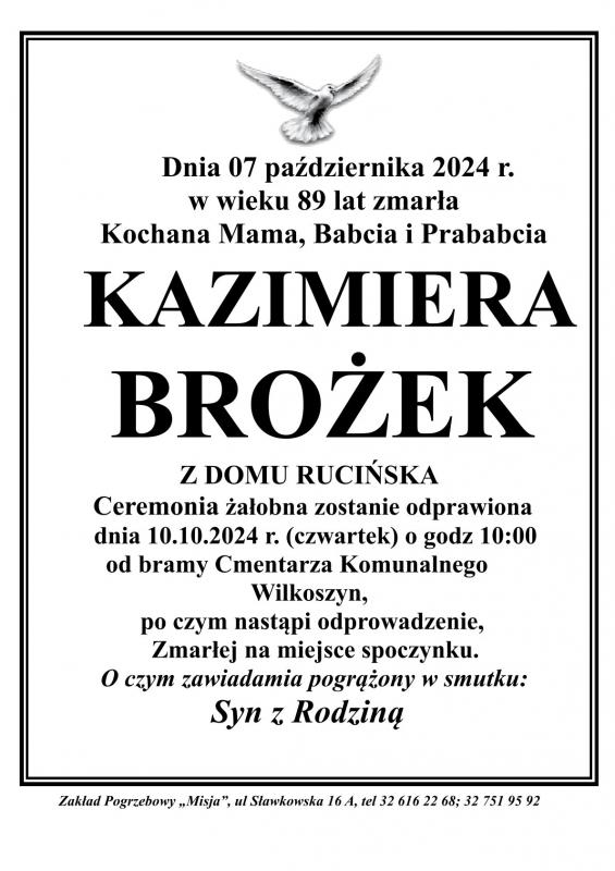 KAZIMIERA BROŻEK