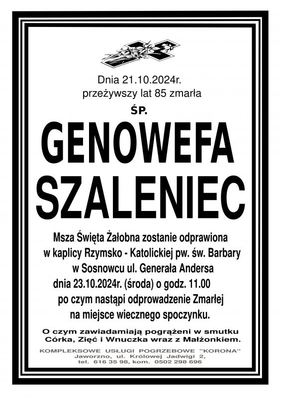 GENOWEFA  SZALENIEC