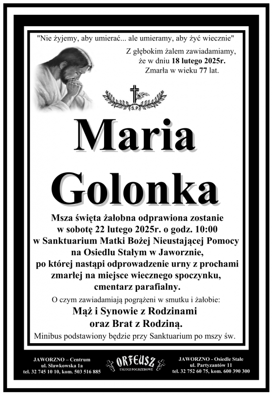 MARIA GOLONKA