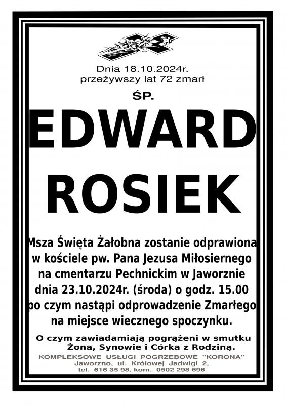 EDWARD ROSIEK