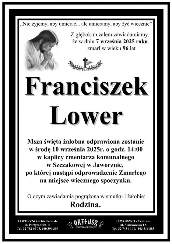 FRANCISZEK  LOWER